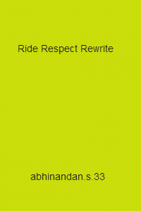 Ride Respect Rewrite