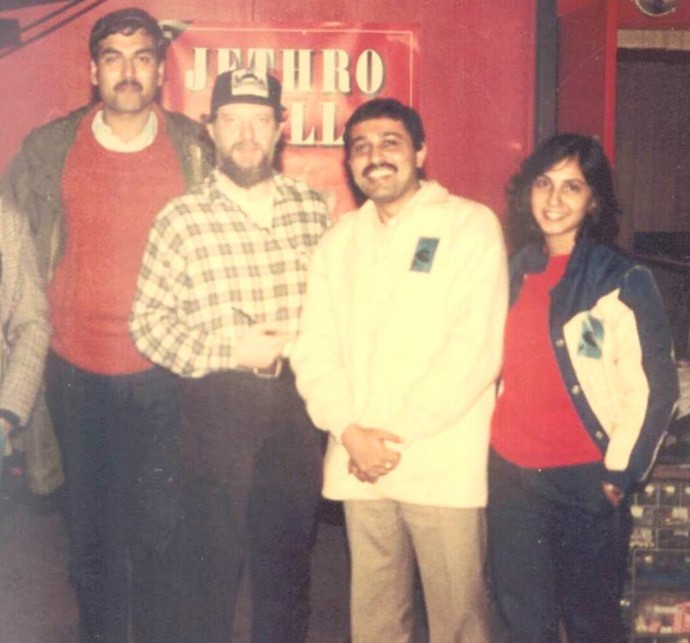 Ajay Mankotia with Ian Anderson of Jethro Tull